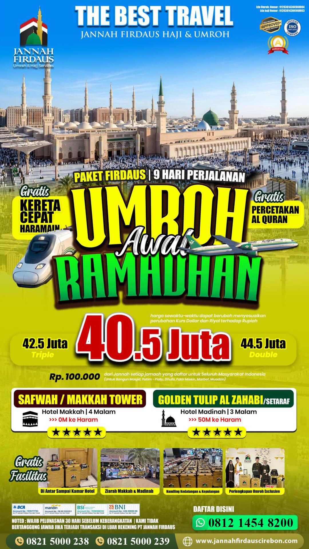 umroh awal ramadhan 2027 firdaus jannah firdaus cirebon