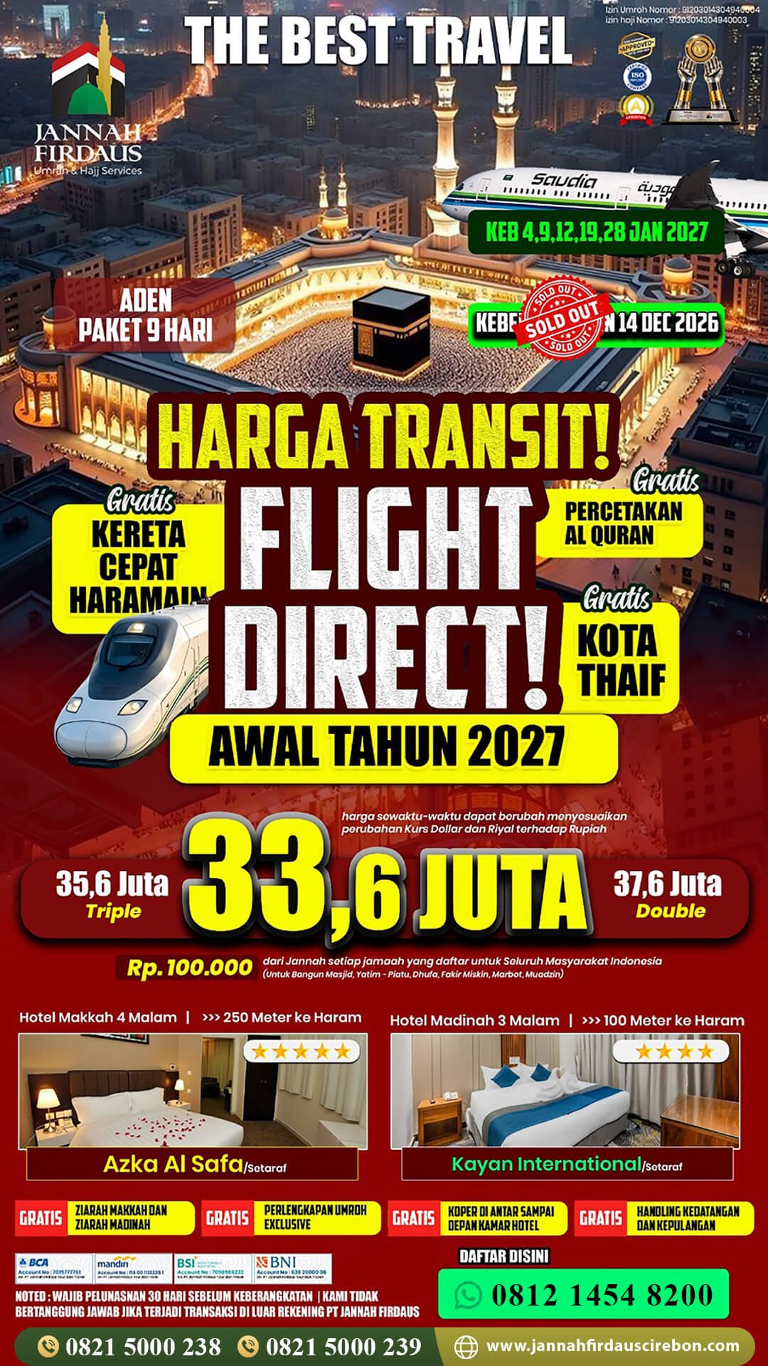 umroh awal tahun 2027 jannah firdaus cirebon aden