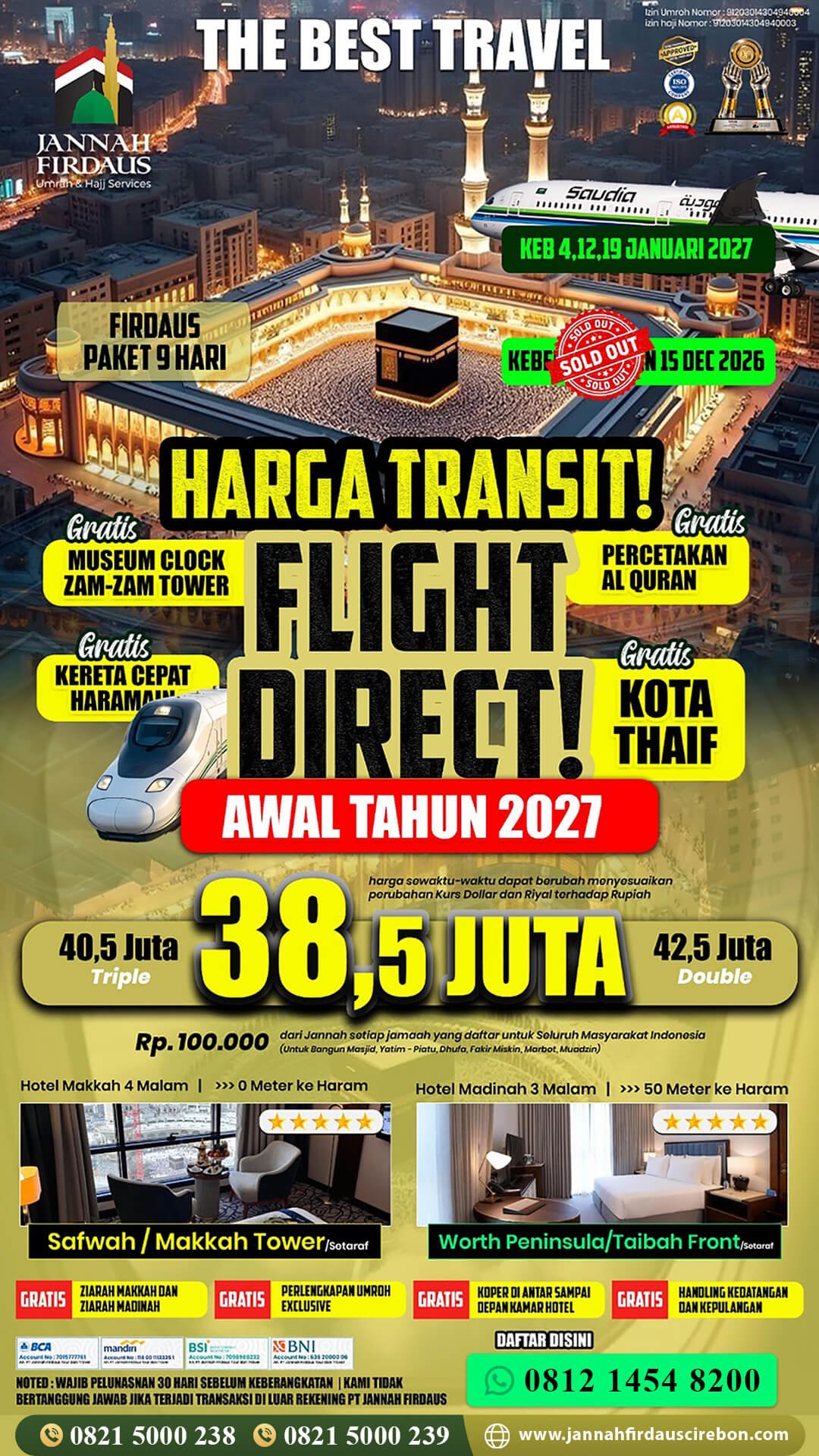 umroh awal tahun 2027 jannah firdaus cirebon firdaus