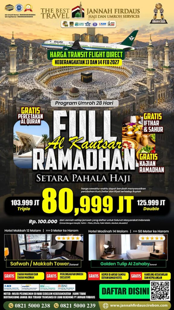 umroh full ramadhan 2027 alkautsar jannah firdaus cirebon