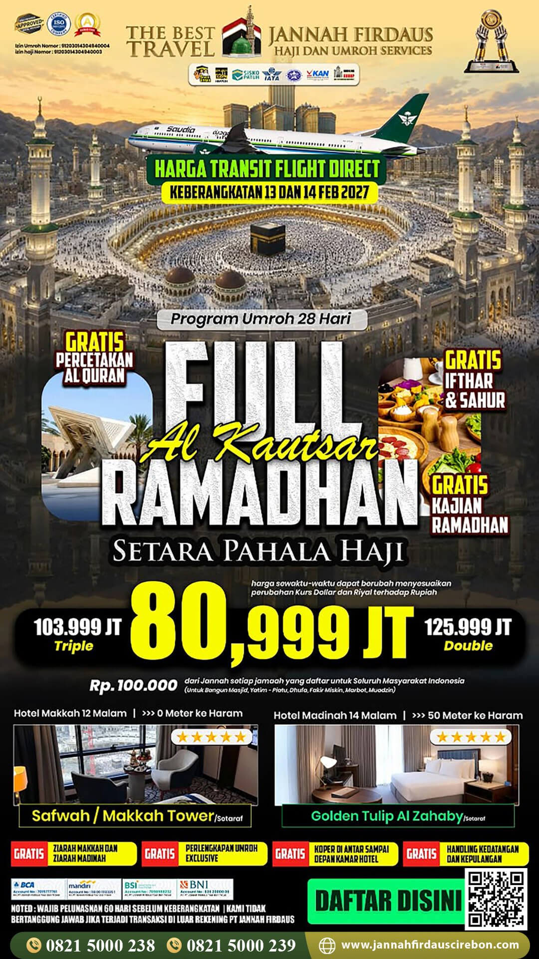 umroh full ramadhan 2027 alkautsar jannah firdaus cirebon
