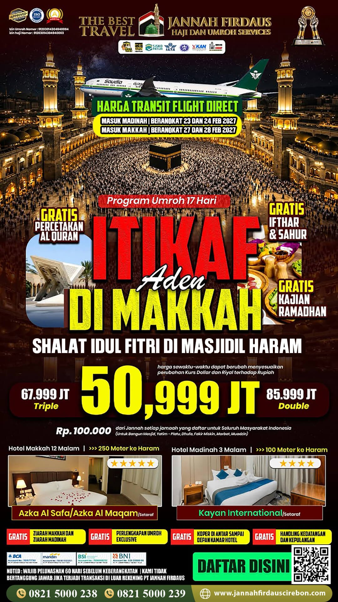 umroh itikaf ramadhan 2027 aden jannah firdaus cirebon