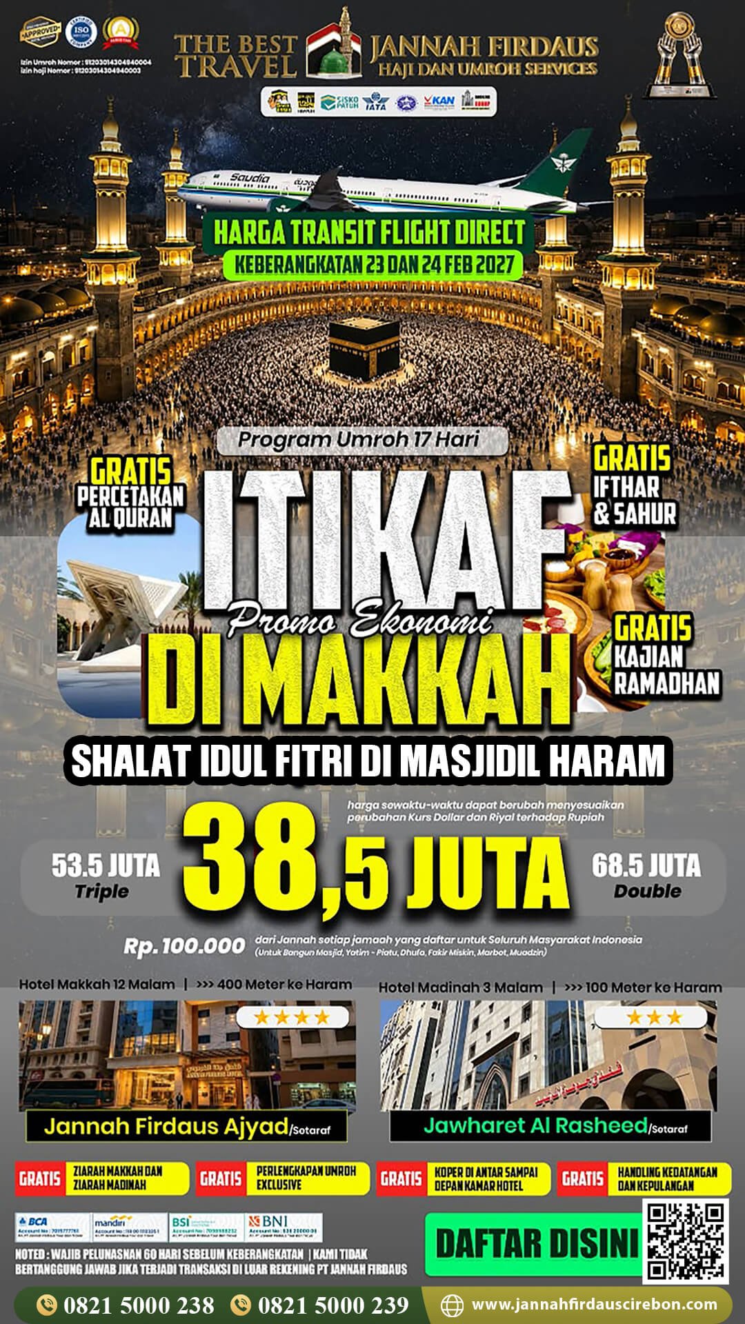 umroh itikaf ramadhan 2027 ekonomis jannah firdaus cirebon
